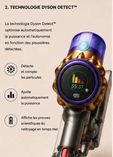 Aspirateur sans fil Dyson V15 Detect™ Absolute