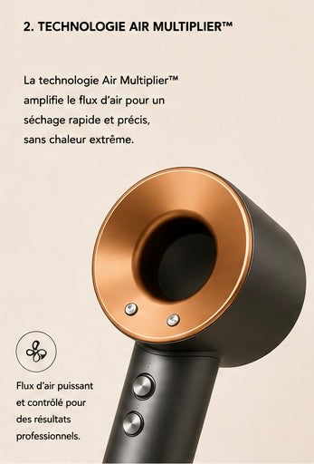 Sèche-cheveux Dyson Supersonic™ - cheveux raides à ondulés