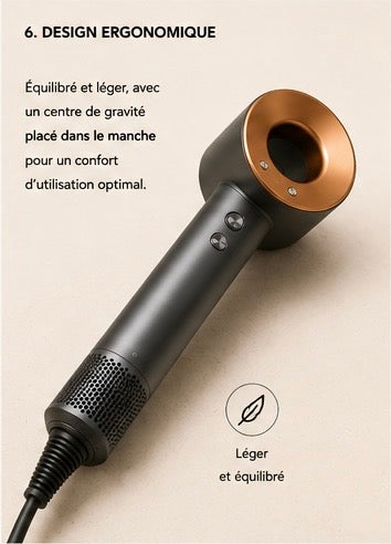 Sèche-cheveux Dyson Supersonic™ - cheveux raides à ondulés